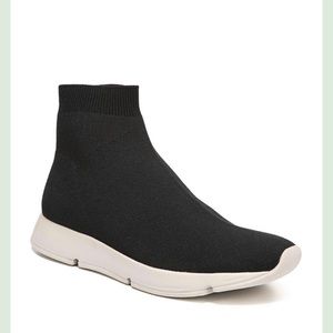 Vince Tyra High Top Sock Sneaker Black Size 8